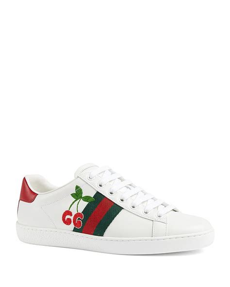 gucci cherry trainers|gucci women's sneakers.